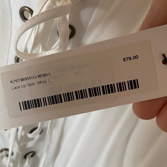 NWT Bishop + Young Lace Up Tank - Picture 7 of 7